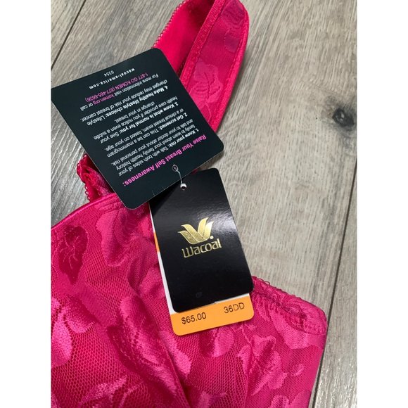 Wacoal Womans 36DD Awareness Seamless Full Figure Bra Pink Peacock - 85567 - Picture 4 of 11